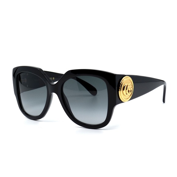 GUCCI GG1407S 001 BLACK GREY WOMEN'S AUTHENTIC SUNGLASSES - Picture 1 of 11